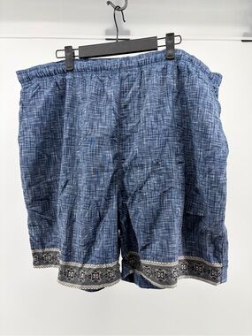 Tommy Bahama Paradise Nation Mixed Drinks Swim Board Trunks Size XXL Blue